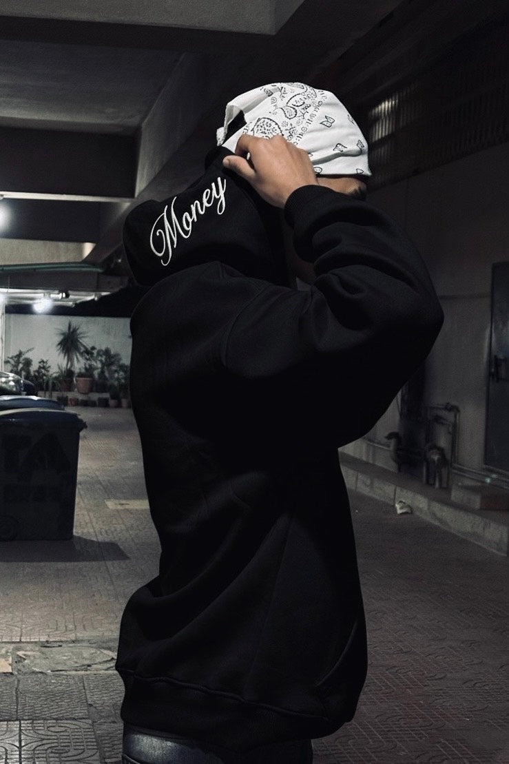 MONEY COMES BLACK HOODIE