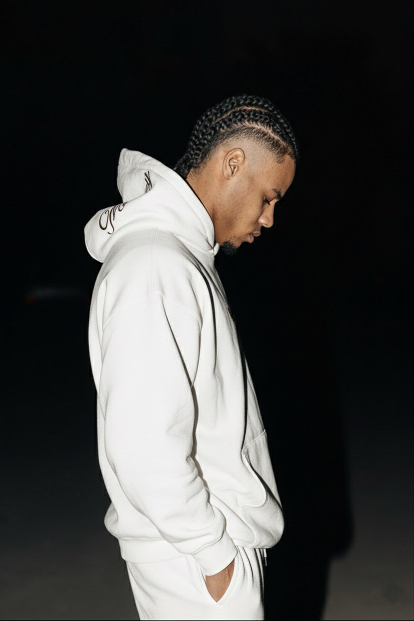 MONEY COMES WHITE HOODIE