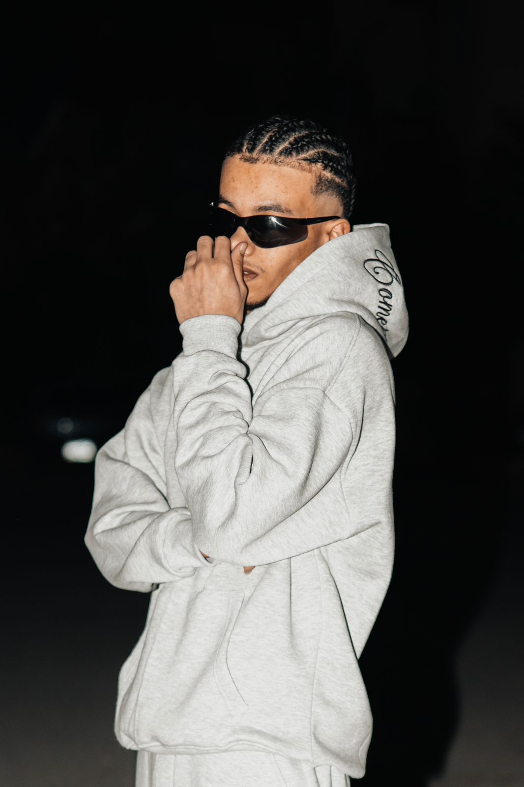 MONEY COMES GRAY HOODIE